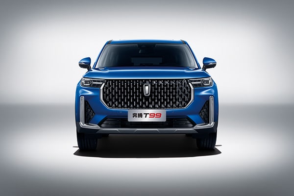T99 adopts an octagonal grille creating an image of a dynamic and futuristic front